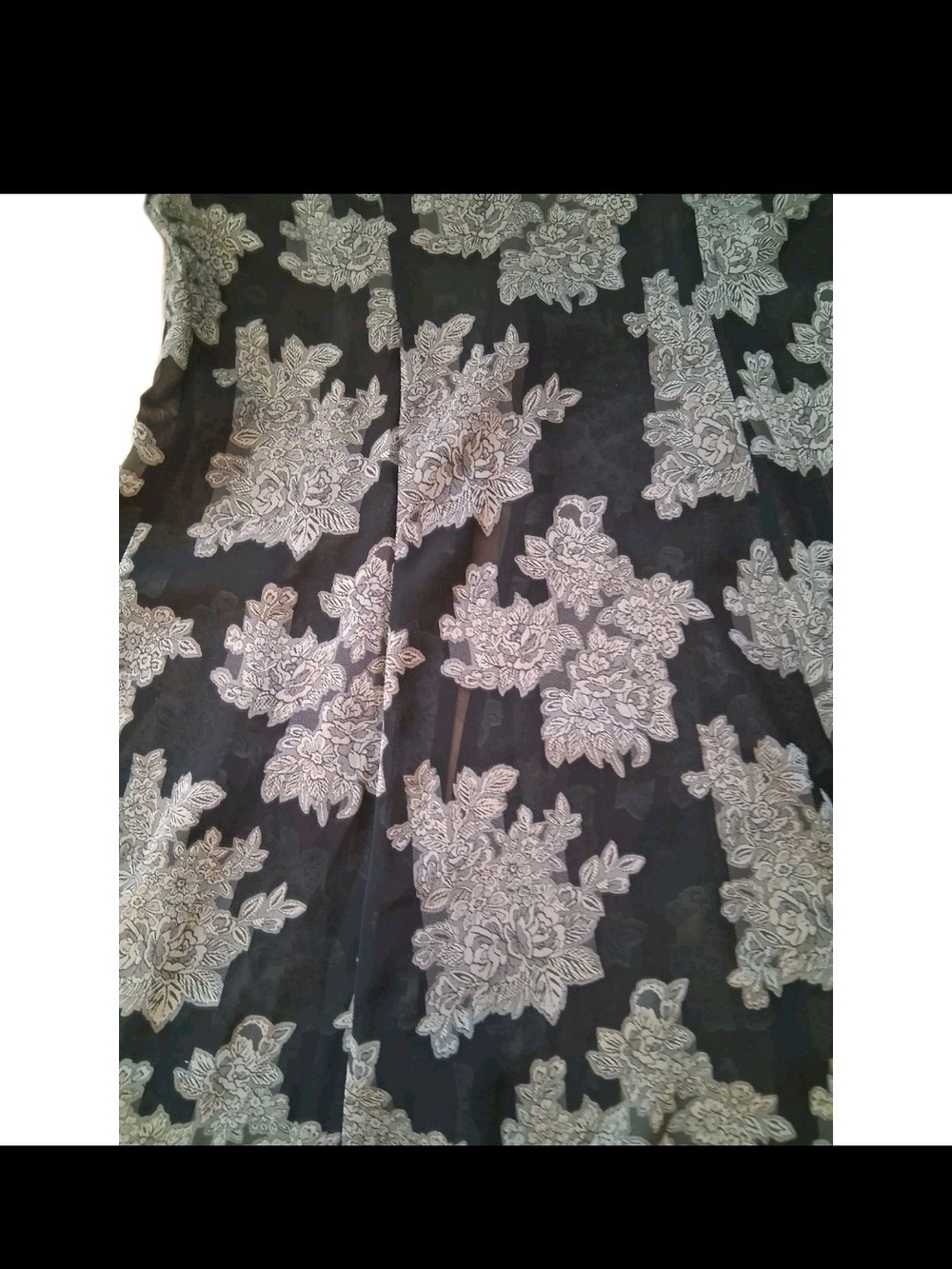 La Maison Simons , Contemporaine, Vintage Sheer Floral Lace Overlay – Like New - Picture 6 of 11